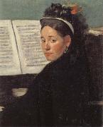 Edgar Degas Mlle Dihau at the Piano painting